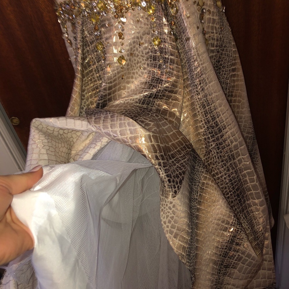 Jovani snakeskin mermaid formal dress - Picture 7 of 8